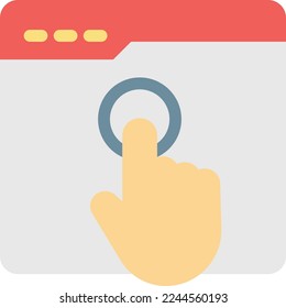 webpage Vector illustration on a transparent background. Premium quality symmbols. Line Color vector icons for concept and graphic design.