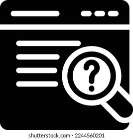 webpage Vector illustration on a transparent background. Premium quality symmbols. Glyphs vector icons for concept and graphic design. 

