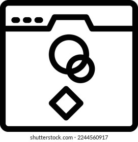 webpage Vector illustration on a transparent background. Premium quality symmbols. Thin line vector icons for concept and graphic design.