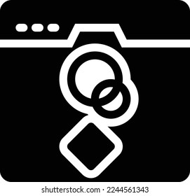 webpage  Vector illustration on a transparent background. Premium quality symmbols. Glyphs vector icons for concept and graphic design. 
