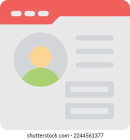 webpage Vector illustration on a transparent background. Premium quality symmbols. Line Color vector icons for concept and graphic design.