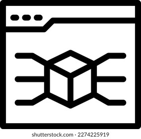 ilustración del vector de página web en un fondo transparente. Símbolos de calidad premium. Iconos delgados para el concepto y el diseño gráfico. 