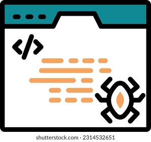 webpage Vector illustration on a transparent background. Premium quality symmbols. Line Color vector icons for concept and graphic design.