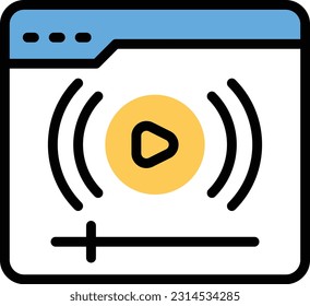 webpage Vector illustration on a transparent background. Premium quality symmbols. Line Color vector icons for concept and graphic design.