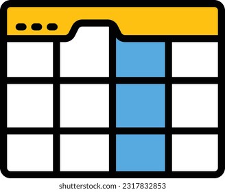 ilustración del vector de página web en un fondo transparente. Símbolos de calidad superior. Iconos vectoriales de color de línea para el concepto y el diseño gráfico.