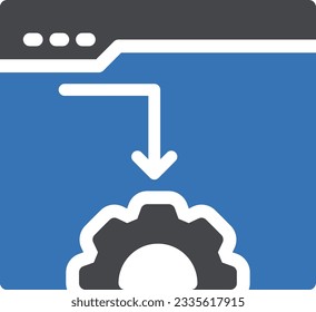 webpage Vector illustration on a transparent background.Premium quality symmbols.Glyphs vector icon for concept and graphic design.