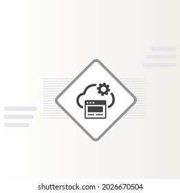 web-service online icon vector design