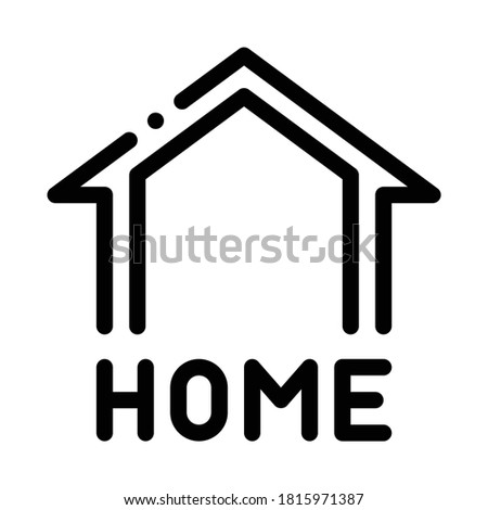 webshop home button icon vector. webshop home button sign. isolated contour symbol illustration