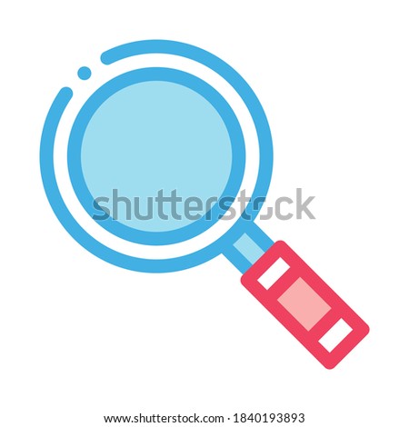 webshop research icon vector. webshop research sign. color symbol illustration