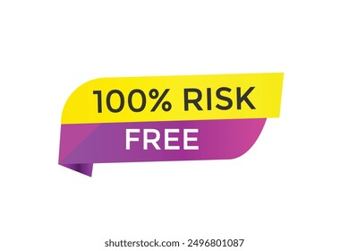 website, 100% risk free, button, learn, stay, tuned, level, sign, speech, bubble  banner, modern, symbol, click. 
