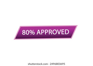 website, 80% approved, button, learn, stay, tuned, level, sign, speech, bubble  banner, modern, symbol, click. 

