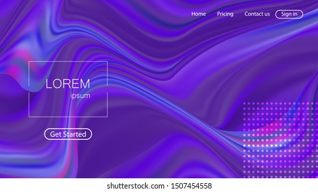 Website abstract background. Bright colorful marble landing page	