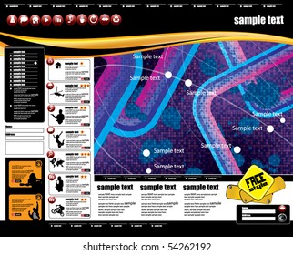 Website abstract template
