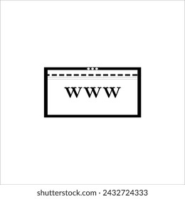 Icono de dirección de sitio web.ilustración de diseños vectoriales.