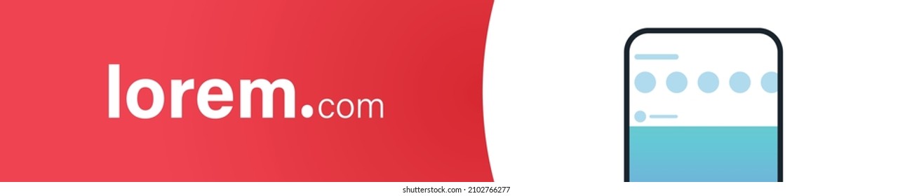 Publicidad en sitios web e ilustración de smartphone plana vectorial.