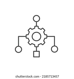 Website algorithm icons  symbol vector elements for infographic web