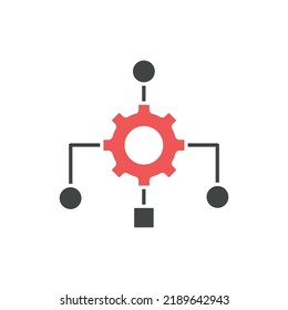 Website algorithm icons  symbol vector elements for infographic web