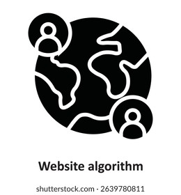 Website algorithm Vector Icon which can easily modify or edit

