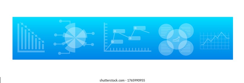 Website analysis background. Modern illustration slider site page. The concept of doing website data Analytics. A web banner is to analyze the web pages. Vector of graphs Analytics websites design.