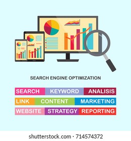 Website analytics and Search Engine Optimization data analysis