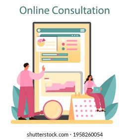 Website audit online service or platform. Web page analysis of website'