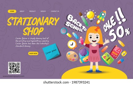  website banner background vector illustration creative designs sale web marketing back to school 
