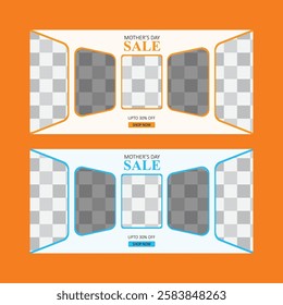 Website banner design template, luxury design