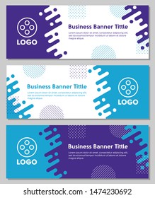 Website Banner Liquid Geometric Millenials Modern Designs Vector - Header Footer Cover Fluid Banners Web Template Background