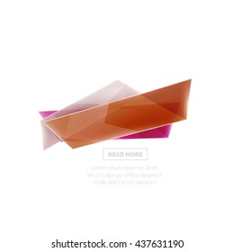 Website banner on white with sample text. Button with your promo text, sale symbol