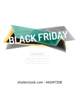 Website banner on white with sample text. Button with your promo text, sale symbol