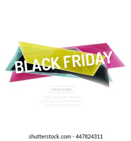 Website banner on white with sample text. Button with your promo text, sale symbol
