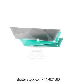 Banner del sitio web en blanco con texto de ejemplo. Botón con tu texto promocional, símbolo de venta