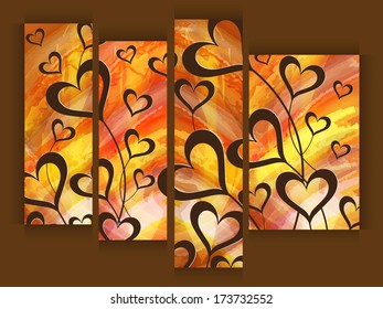  Website-Banner-Set Design für Happy Valentins Day. 	