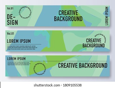 Diseño de plantillas de banner de sitio web, diseño abstracto de acuarela de moda. Adecuado para la venta de moda y descuento de banner de web social promocional.