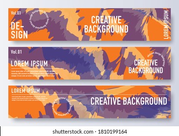 Diseño de plantillas de banner de sitio web, diseño abstracto de moda hermoso. Adecuado para la venta de moda y descuento de banner de web social promocional.