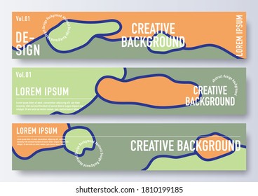 Diseño de plantillas de banner de sitio web, diseño abstracto de moda hermoso. Adecuado para la venta de moda y descuento de banner de web social promocional.