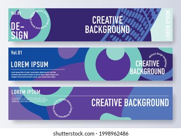 Website banner template design, beautiful trendy abstract design. Suitable for fashion sale and discount promotional social web banner.