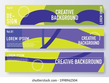 Website banner template design, beautiful trendy abstract design. Suitable for fashion sale and discount promotional social web banner.