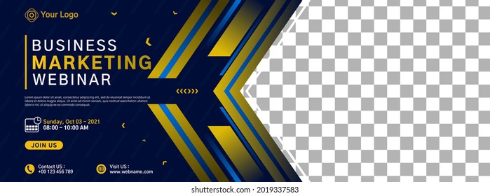 Diseño de plantillas de banners para sitios web para seminarios web de negocios, seminarios web de marketing, programas de clases en línea, eventos de conferencias, etc.