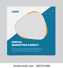 Website banner template design for digital marketing agency team