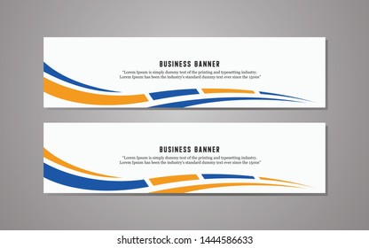 
website banner template design, a simple business banner vector