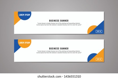 Website banner template design,modern template design, simple modern business banner template