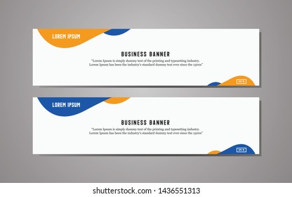 Website Banner Template Design,modern Template Design, Simple Modern Business Banner Template