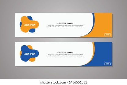 Website banner template design,modern template design, simple modern business banner template
