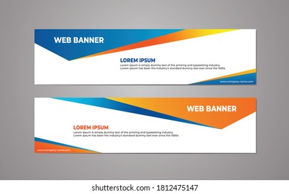 Diseño de plantillas de banner para sitios web, diseño moderno de plantillas, plantilla de banners empresariales modernos y sencillos