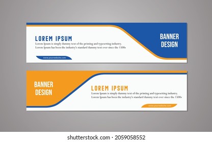 Website banner template design,modern template design, simple modern business banner template