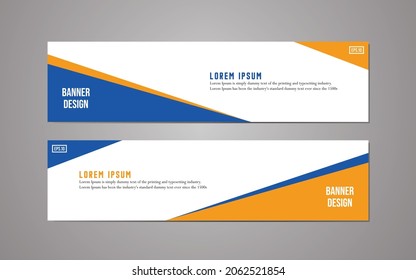 Website banner template design,modern template design, simple modern business banner template