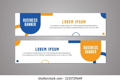 Website banner template design,modern template design, simple modern business banner template