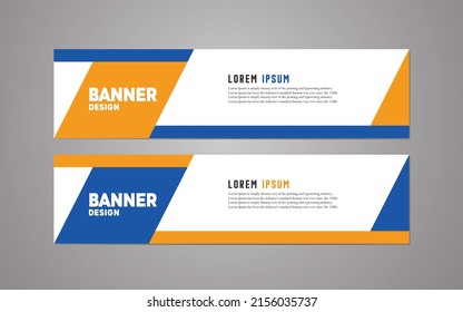 Website banner template design,modern template design, simple modern business banner template