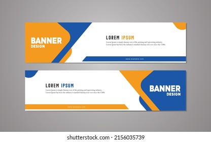 Website banner template design,modern template design, simple modern business banner template